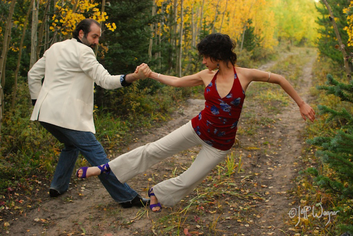 Nick and Diana of Natural Tango demonstrate dynamic balance.